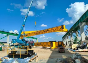 Монтаж кранов БКС