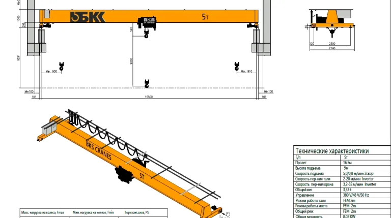 Белкранснаб - проектирование мостовых кранов