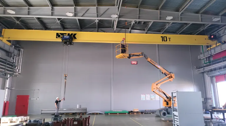 Белкранснаб - демонтаж мостовых кранов